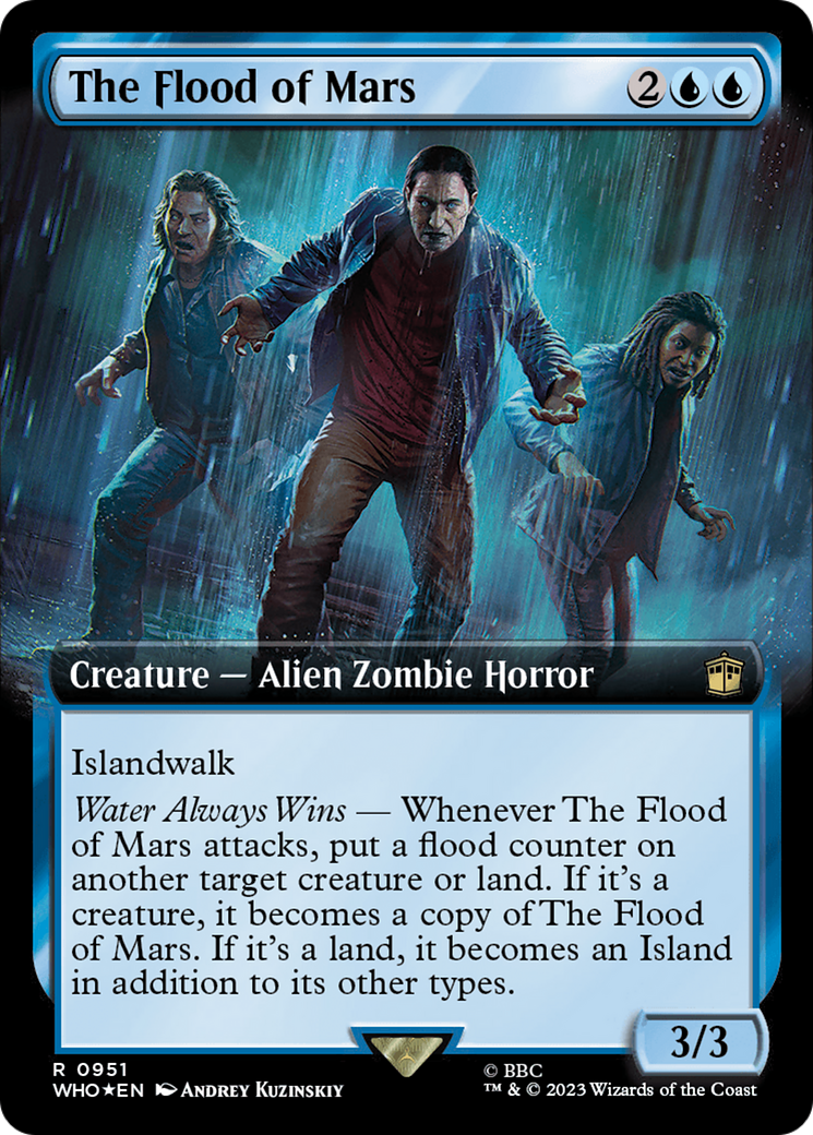 The Flood of Mars (WHO-951) - Doctor Who: (Extended Art) Foil - Premium MTG Single from Wizards of the Coast - Just $1.31! Shop now at Game Crave Tournament Store
