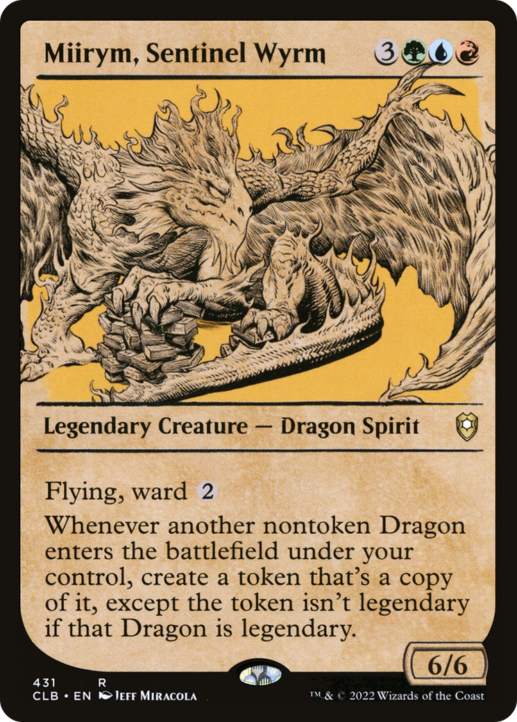Miirym, Sentinel Wyrm (CLB-431) - Commander Legends: Battle for Baldur's Gate: (Showcase) - Premium MTG Single from Wizards of the Coast - Just $1.26! Shop now at Game Crave Tournament Store