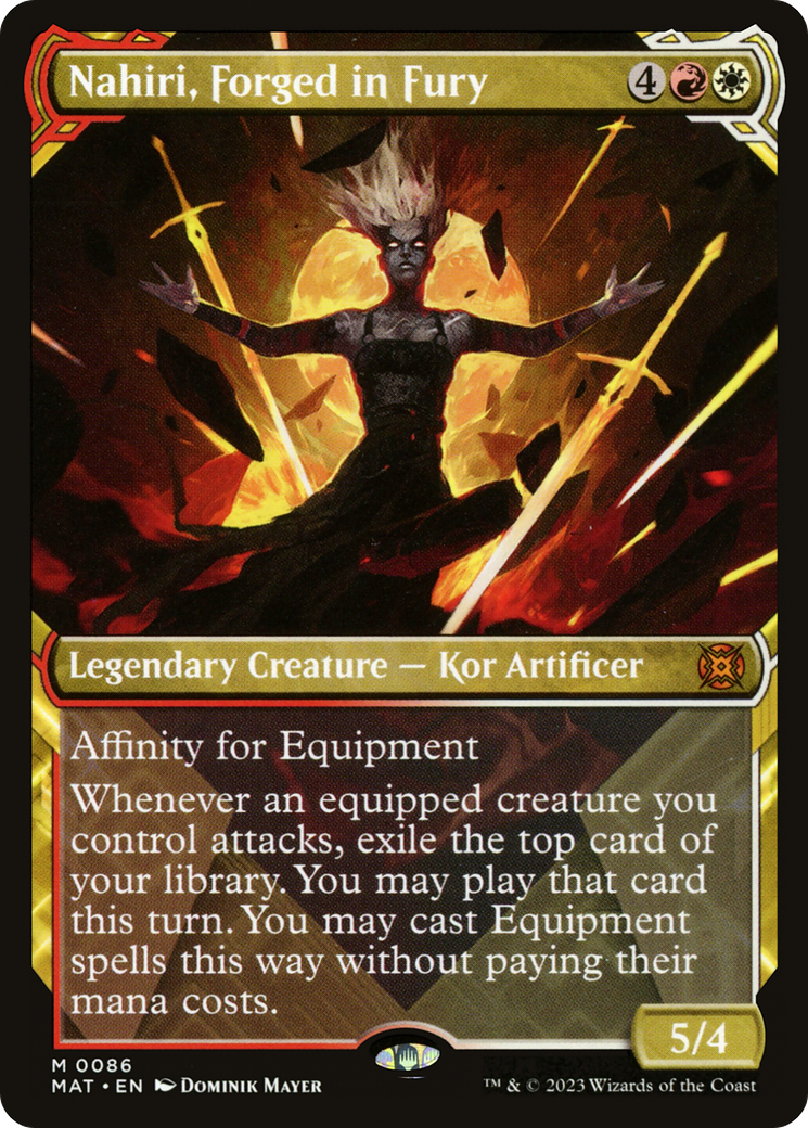Nahiri, Forged in Fury (MAT-086) - March of the Machine: The Aftermath: (Showcase) - Premium MTG Single from Wizards of the Coast - Just $2.80! Shop now at Game Crave Tournament Store