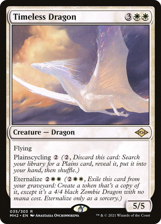 Timeless Dragon (MH2-035) - Modern Horizons 2 - Premium MTG Single from Wizards of the Coast - Just $0.25! Shop now at Game Crave Tournament Store