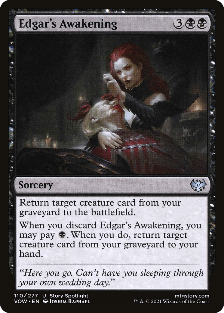 Edgar's Awakening (VOW-110) - Innistrad: Crimson Vow - Premium MTG Single from Wizards of the Coast - Just $0.25! Shop now at Game Crave Tournament Store