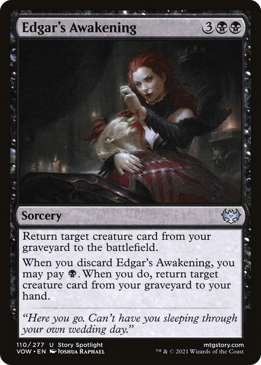 Edgar's Awakening (VOW-110) - Innistrad: Crimson Vow - Premium MTG Single from Wizards of the Coast - Just $0.25! Shop now at Game Crave Tournament Store