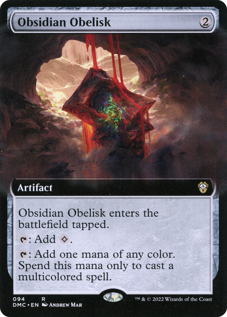 Obsidian Obelisk (DMC-094) - Dominaria United Commander: (Extended Art) - Premium MTG Single from Wizards of the Coast - Just $0.82! Shop now at Game Crave Tournament Store