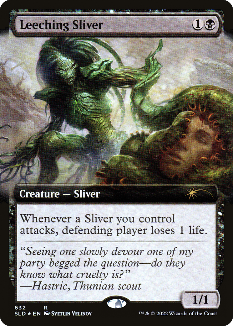 Leeching Sliver (SLD-632) - Secret Lair Drop: (Extended Art) Foil - Premium MTG Single from Wizards of the Coast - Just $0.69! Shop now at Game Crave Tournament Store
