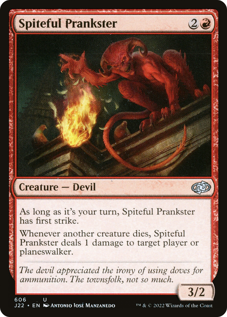 Spiteful Prankster (J22-606) - Jumpstart 2022 - Premium MTG Single from Wizards of the Coast - Just $0.08! Shop now at Game Crave Tournament Store