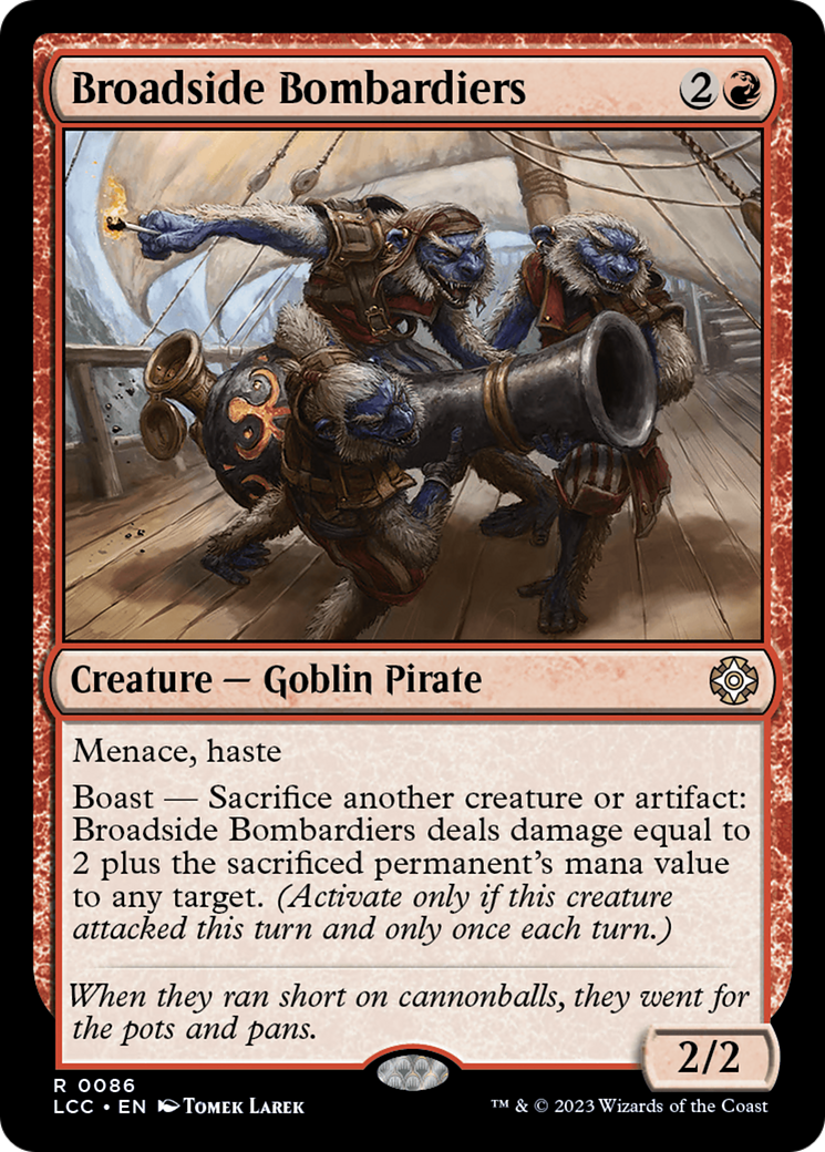 Broadside Bombardiers (LCC-086) - The Lost Caverns of Ixalan Commander - Premium MTG Single from Wizards of the Coast - Just $1! Shop now at Game Crave Tournament Store