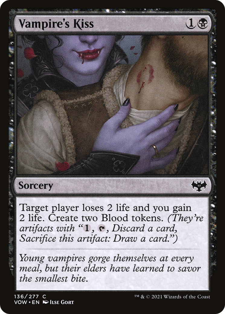 Vampire's Kiss (VOW-136) - Innistrad: Crimson Vow - Premium MTG Single from Wizards of the Coast - Just $0.08! Shop now at Game Crave Tournament Store
