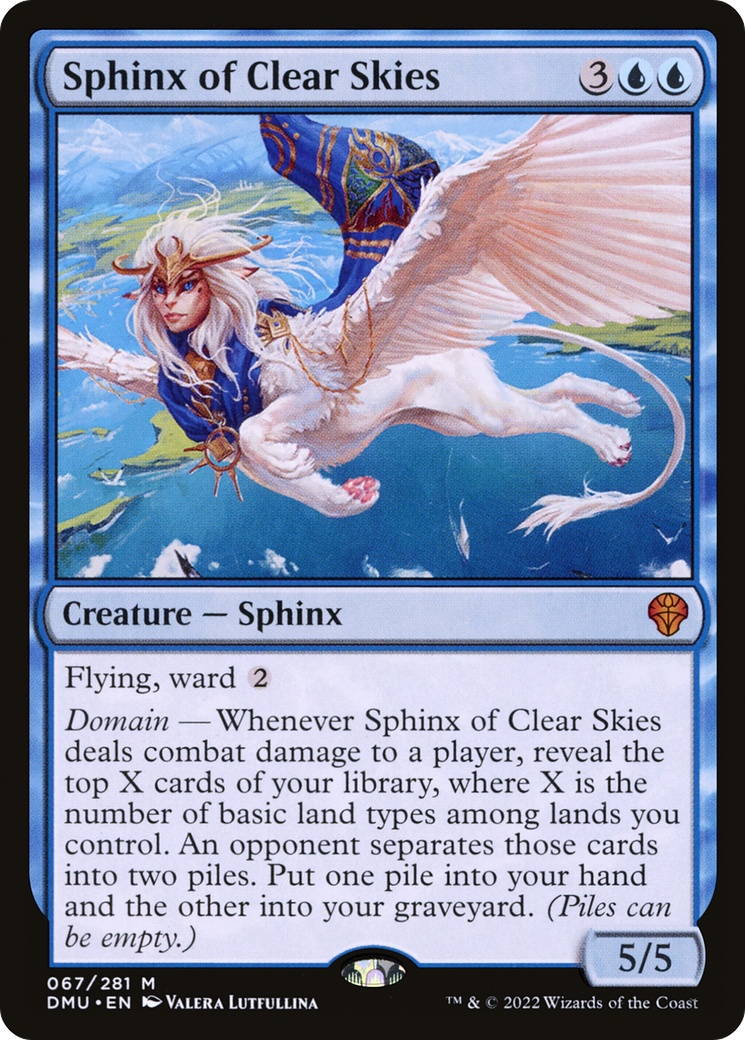 Sphinx of Clear Skies (DMU-067) - Dominaria United Foil - Premium MTG Single from Wizards of the Coast - Just $0.08! Shop now at Game Crave Tournament Store