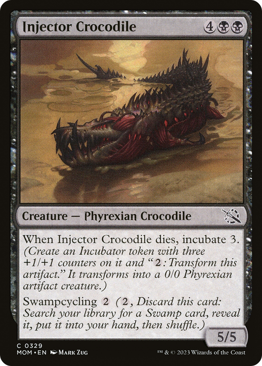 Injector Crocodile (MOM-329) - March of the Machine - Premium MTG Single from Wizards of the Coast - Just $0.08! Shop now at Game Crave Tournament Store