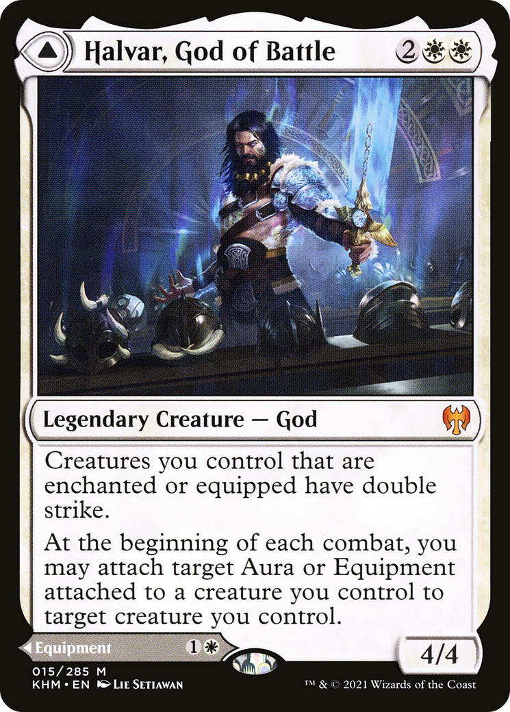 Halvar, God of Battle // Sword of the Realms (KHM-015) - Kaldheim Foil - Premium MTG Single from Wizards of the Coast - Just $4.23! Shop now at Game Crave Tournament Store