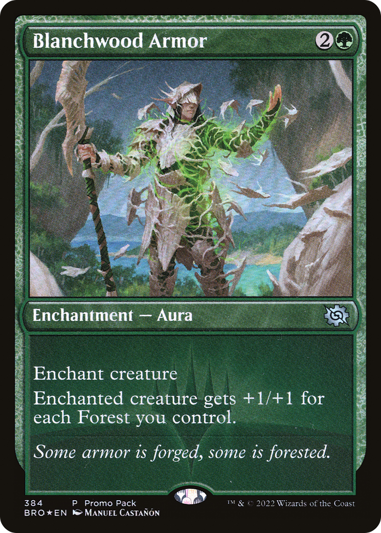 Blanchwood Armor (BRO-384) - The Brothers' War - Premium MTG Single from Wizards of the Coast - Just $0.08! Shop now at Game Crave Tournament Store