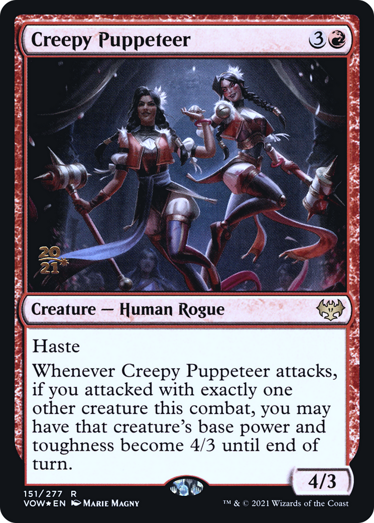 Creepy Puppeteer (PVOW-151S) - Innistrad: Crimson Vow Promos Foil - Premium MTG Single from Wizards of the Coast - Just $0.12! Shop now at Game Crave Tournament Store