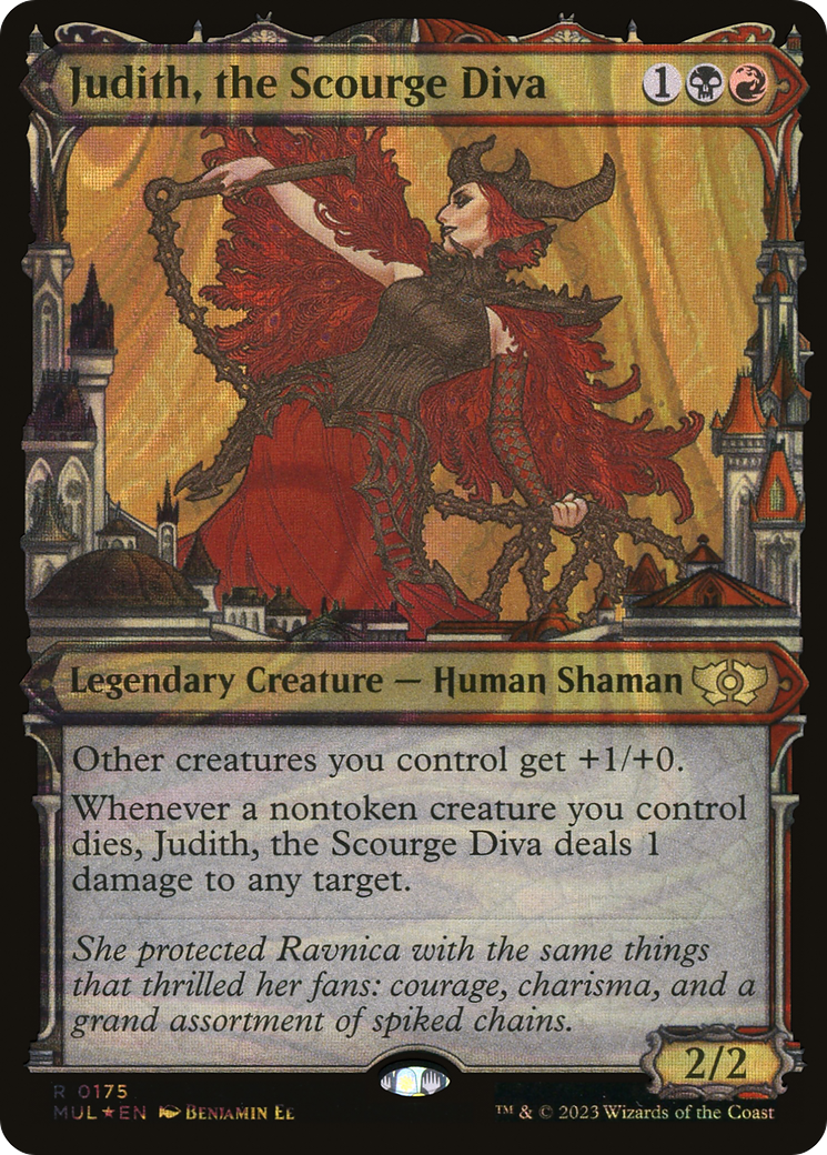 Judith, the Scourge Diva (MUL-175) - Multiverse Legends: (Showcase) Foil - Premium MTG Single from Wizards of the Coast - Just $0.79! Shop now at Game Crave Tournament Store
