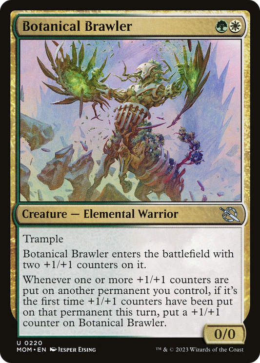 Botanical Brawler (MOM-220) - March of the Machine Foil - Premium MTG Single from Wizards of the Coast - Just $0.08! Shop now at Game Crave Tournament Store