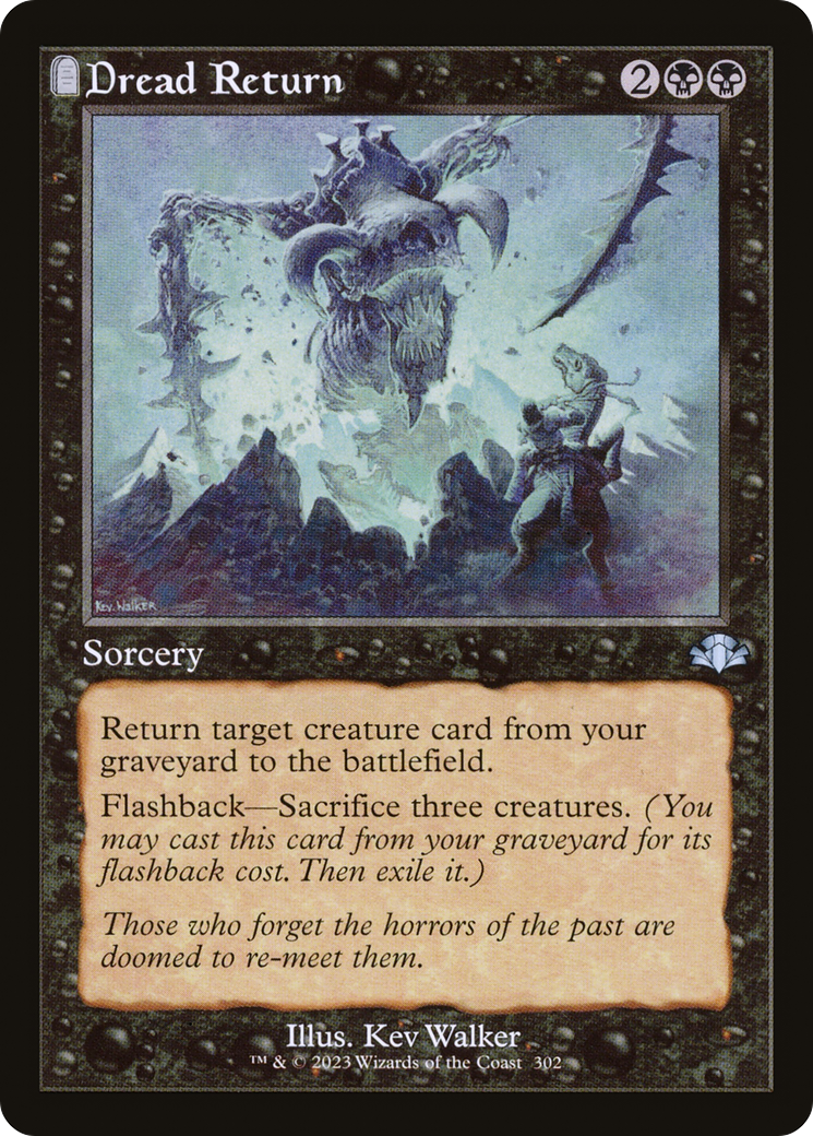 Dread Return (DMR-302) - Dominaria Remastered: (tombstone) - Premium MTG Single from Wizards of the Coast - Just $0.13! Shop now at Game Crave Tournament Store