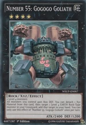 Number 55: Gogogo Goliath (WSUP-EN007) - World Superstars 1st Edition - Premium Yugioh Single from Konami - Just $0.30! Shop now at Game Crave Tournament Store