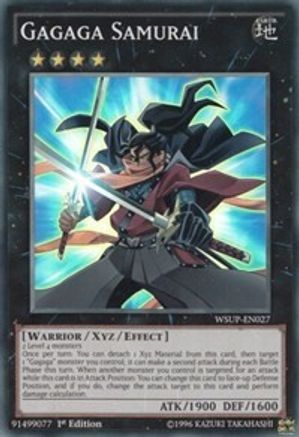 Gagaga Samurai (WSUP-EN027) - World Superstars 1st Edition - Premium Yugioh Single from Konami - Just $0.24! Shop now at Game Crave Tournament Store