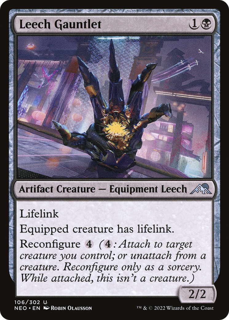 Leech Gauntlet (NEO-106) - Kamigawa: Neon Dynasty Foil - Premium MTG Single from Wizards of the Coast - Just $0.08! Shop now at Game Crave Tournament Store