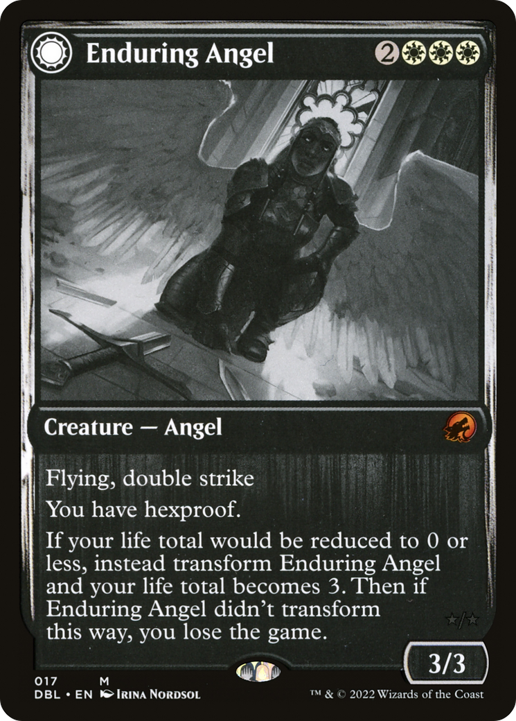Enduring Angel // Angelic Enforcer (DBL-017) - Innistrad: Double Feature: (Double Faced Transform) Foil - Premium MTG Single from Wizards of the Coast - Just $4.10! Shop now at Game Crave Tournament Store