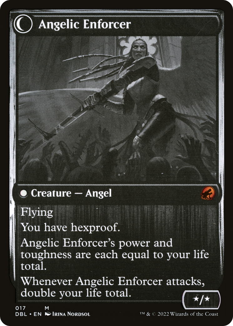 Enduring Angel // Angelic Enforcer (DBL-017) - Innistrad: Double Feature: (Double Faced Transform) Foil - Premium MTG Single from Wizards of the Coast - Just $4.10! Shop now at Game Crave Tournament Store