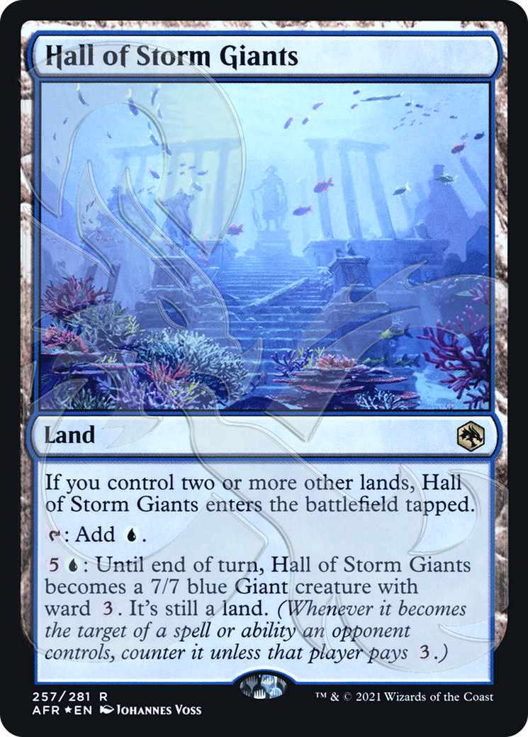 Hall of Storm Giants (PAFR-257A) - Adventures in the Forgotten Realms Promos Foil - Premium MTG Single from Wizards of the Coast - Just $8.40! Shop now at Game Crave Tournament Store