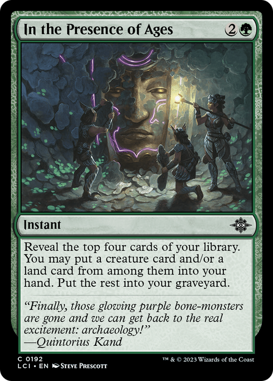 In the Presence of Ages (LCI-192) - The Lost Caverns of Ixalan - Premium MTG Single from Wizards of the Coast - Just $0.08! Shop now at Game Crave Tournament Store
