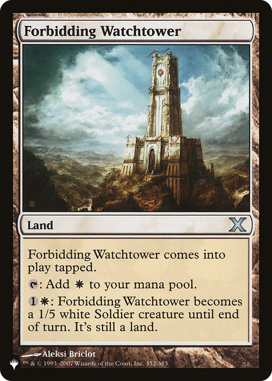 Forbidding Watchtower (PLIST-1164) - The List - Premium MTG Single from Wizards of the Coast - Just $0.08! Shop now at Game Crave Tournament Store