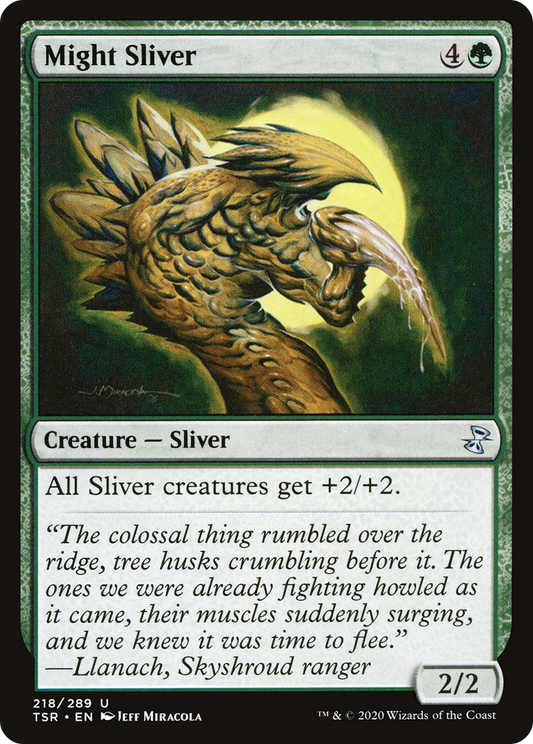 Might Sliver (TSR-218) - Time Spiral Remastered - Premium MTG Single from Wizards of the Coast - Just $0.25! Shop now at Game Crave Tournament Store