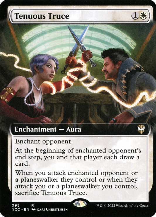 Tenuous Truce (NCC-095) - New Capenna Commander: (Extended Art) Foil - Premium MTG Single from Wizards of the Coast - Just $0.22! Shop now at Game Crave Tournament Store