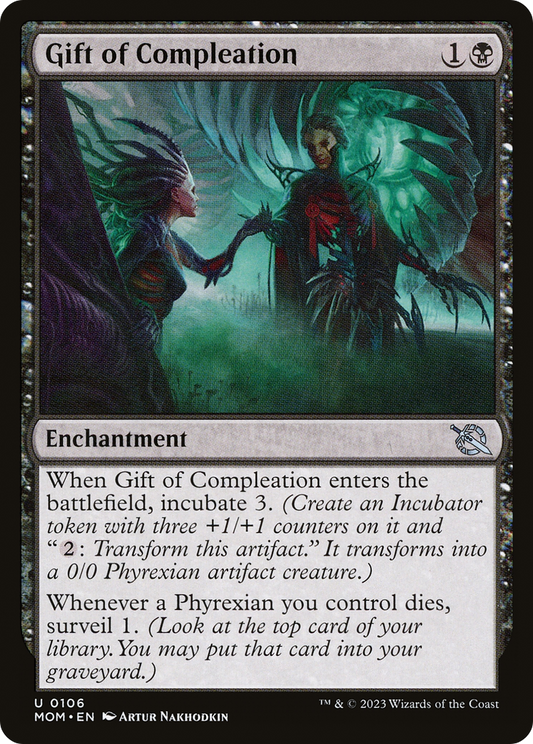 Gift of Compleation (MOM-106) - March of the Machine Foil - Premium MTG Single from Wizards of the Coast - Just $0.08! Shop now at Game Crave Tournament Store