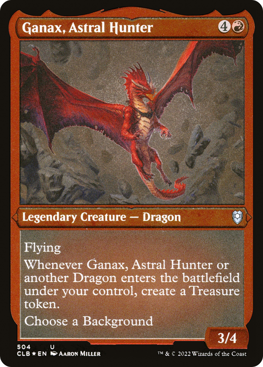 Ganax, Astral Hunter (CLB-504) - Commander Legends: Battle for Baldur's Gate Etched Foil - Premium MTG Single from Wizards of the Coast - Just $0.65! Shop now at Game Crave Tournament Store
