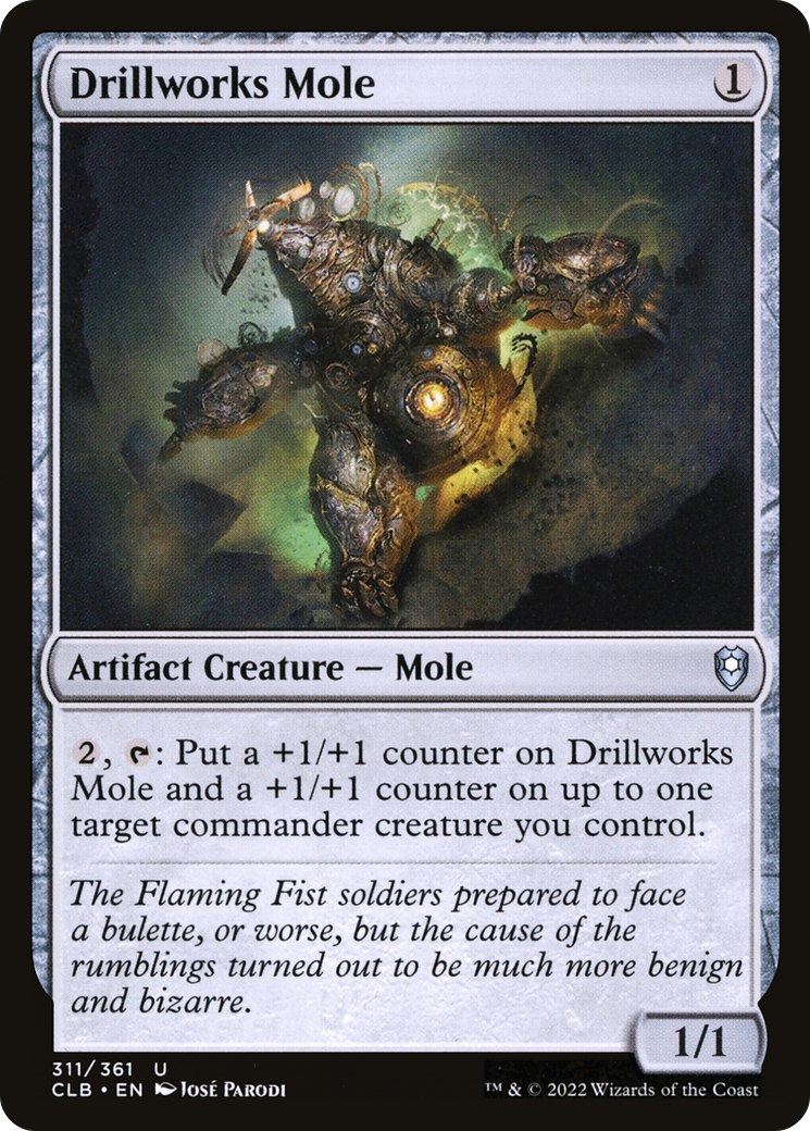 Drillworks Mole (CLB-311) - Commander Legends: Battle for Baldur's Gate - Premium MTG Single from Wizards of the Coast - Just $0.08! Shop now at Game Crave Tournament Store