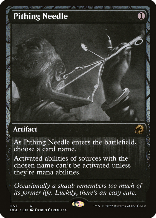 Pithing Needle (DBL-257) - Innistrad: Double Feature - Premium MTG Single from Wizards of the Coast - Just $0.15! Shop now at Game Crave Tournament Store