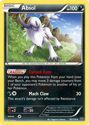 Absol 40/108 - Roaring Skies Holofoil - Premium Pokemon Single from Nintendo - Just $0.15! Shop now at Game Crave Tournament Store