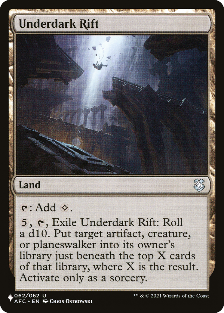 Underdark Rift (PLIST-814) - The List - Premium MTG Single from Wizards of the Coast - Just $0.63! Shop now at Game Crave Tournament Store