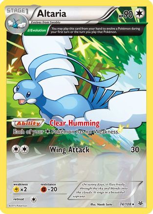 Altaria 74/108 - Roaring Skies - Premium Pokemon Single from Nintendo - Just $0.50! Shop now at Game Crave Tournament Store