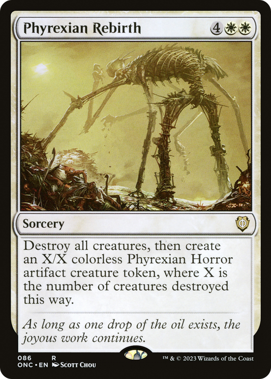 Phyrexian Rebirth (ONC-086) - Phyrexia: All Will Be One Commander - Premium MTG Single from Wizards of the Coast - Just $0.08! Shop now at Game Crave Tournament Store