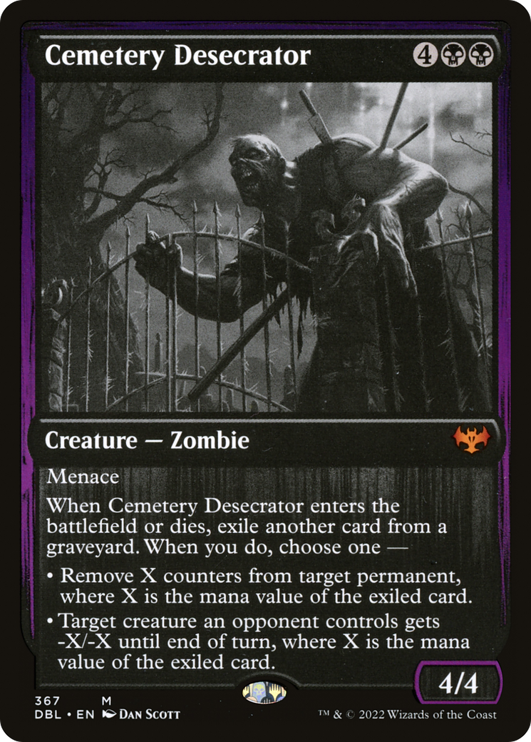 Cemetery Desecrator (DBL-367) - Innistrad: Double Feature - Premium MTG Single from Wizards of the Coast - Just $0.15! Shop now at Game Crave Tournament Store