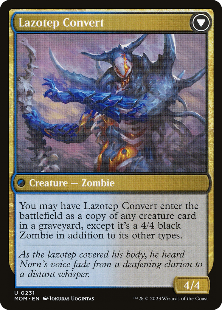 Invasion of Amonkhet // Lazotep Convert (MOM-231) - March of the Machine - Premium MTG Single from Wizards of the Coast - Just $0.08! Shop now at Game Crave Tournament Store