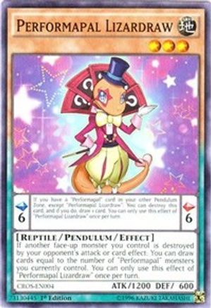 Performapal Lizardraw (CROS-EN004) - Crossed Souls Unlimited - Premium Yugioh Single from Konami - Just $0.25! Shop now at Game Crave Tournament Store