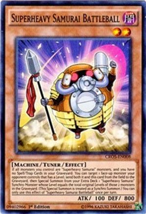 Superheavy Samurai Battleball (CROS-EN008) - Crossed Souls Unlimited - Premium Yugioh Single from Konami - Just $0.66! Shop now at Game Crave Tournament Store