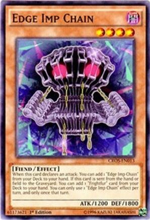 Edge Imp Chain (CROS-EN013) - Crossed Souls 1st Edition - Premium Yugioh Single from Konami - Just $0.25! Shop now at Game Crave Tournament Store
