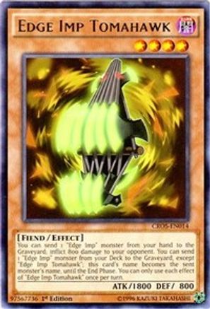 Edge Imp Tomahawk (CROS-EN014) - Crossed Souls 1st Edition - Premium Yugioh Single from Konami - Just $0.36! Shop now at Game Crave Tournament Store
