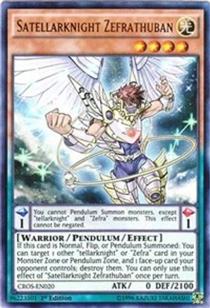 Satellarknight Zefrathuban (CROS-EN020) - Crossed Souls 1st Edition - Premium Yugioh Single from Konami - Just $0.28! Shop now at Game Crave Tournament Store