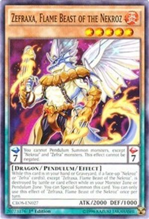 Zefraxa, Flame Beast of the Nekroz (CROS-EN027) - Crossed Souls Unlimited - Premium Yugioh Single from Konami - Just $0.08! Shop now at Game Crave Tournament Store