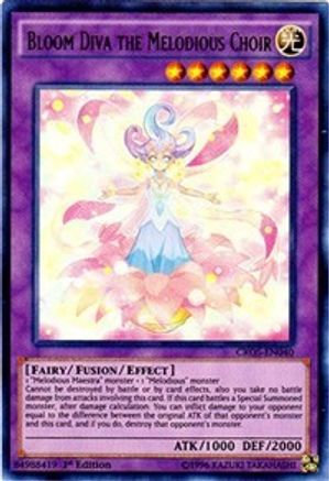 Bloom Diva the Melodious Choir (CROS-EN040) - Crossed Souls 1st Edition - Premium Yugioh Single from Konami - Just $1.80! Shop now at Game Crave Tournament Store