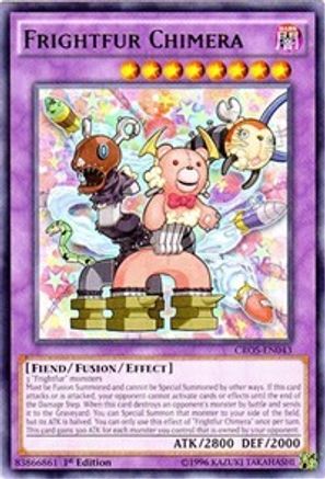 Frightfur Chimera (CROS-EN043) - Crossed Souls Unlimited - Premium Yugioh Single from Konami - Just $0.25! Shop now at Game Crave Tournament Store