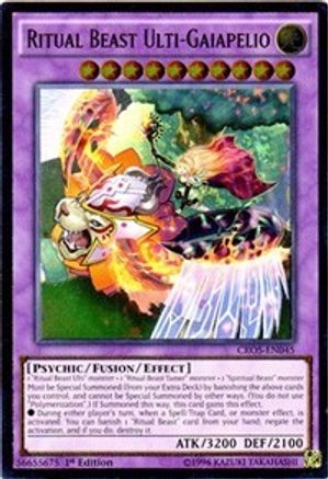 Ritual Beast Ulti-Gaiapelio (UTR) (CROS-EN045) - Crossed Souls 1st Edition - Premium Yugioh Single from Konami - Just $5.74! Shop now at Game Crave Tournament Store