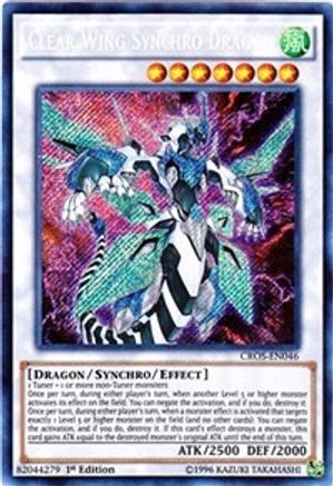 Clear Wing Synchro Dragon (CROS-EN046) - Crossed Souls Unlimited - Premium Yugioh Single from Konami - Just $4.14! Shop now at Game Crave Tournament Store