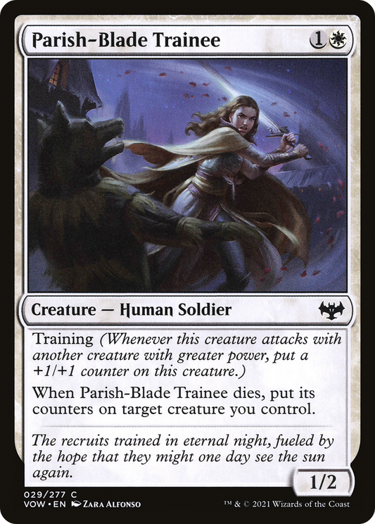 Parish-Blade Trainee (VOW-029) - Innistrad: Crimson Vow - Premium MTG Single from Wizards of the Coast - Just $0.25! Shop now at Game Crave Tournament Store